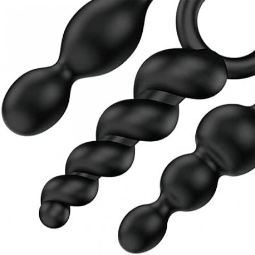 Satisfyer Booty Call Set Of 3 Black Anal Plugs Satisfyer Booty Call Set Of 3 Black Anal Plugs