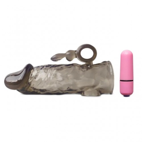 Clear Rabbit Vibrating Penis Extender Clear Rabbit Vibrating Penis Extender