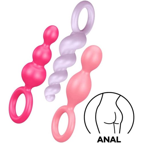 Satisfyer Booty Call Set Of 3 Multicolour Anal Plugs Satisfyer Booty Call Set Of 3 Multicolour Anal Plugs