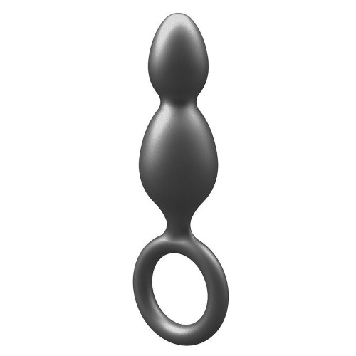 ToyJoy Buttocks The Plugger 2 Balls Metallic Silicone Plug ToyJoy Buttocks The Plugger 2 Balls Metallic Silicone Plug