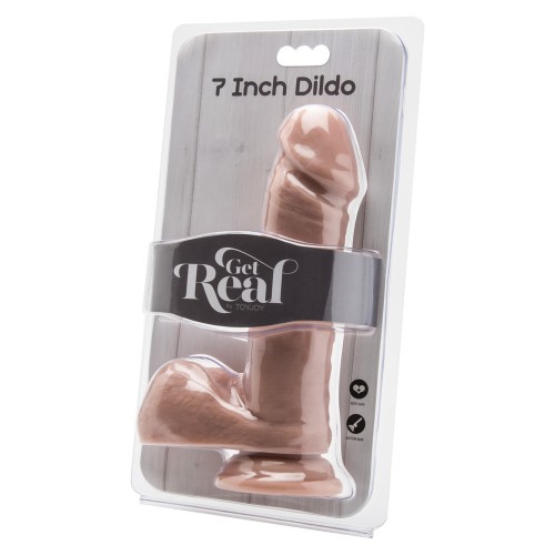 ToyJoy Get Real 7 Inch Dong With Balls Flesh Pink ToyJoy Get Real 7 Inch Dong With Balls Flesh Pink
