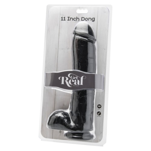 ToyJoy Get Real 11 Inch Dong With Balls Black ToyJoy Get Real 11 Inch Dong With Balls Black