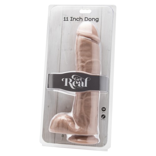 ToyJoy Get Real 11 Inch Dong With Balls Flesh Pink ToyJoy Get Real 11 Inch Dong With Balls Flesh Pink