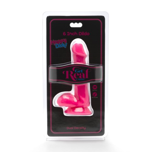 ToyJoy Happy Dicks Dildo With Balls 6 Inches ToyJoy Happy Dicks Dildo With Balls 6 Inches