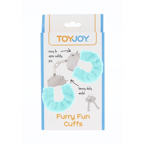 ToyJoy Furry Fun Wrist Cuffs Aqua ToyJoy Furry Fun Wrist Cuffs Aqua