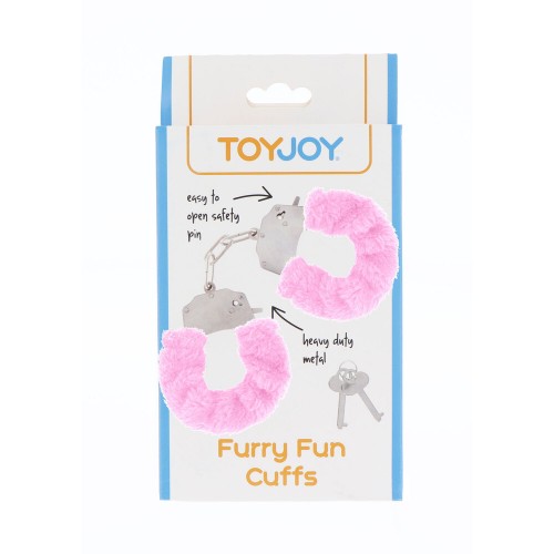 ToyJoy Furry Fun Wrist Cuffs Pink ToyJoy Furry Fun Wrist Cuffs Pink