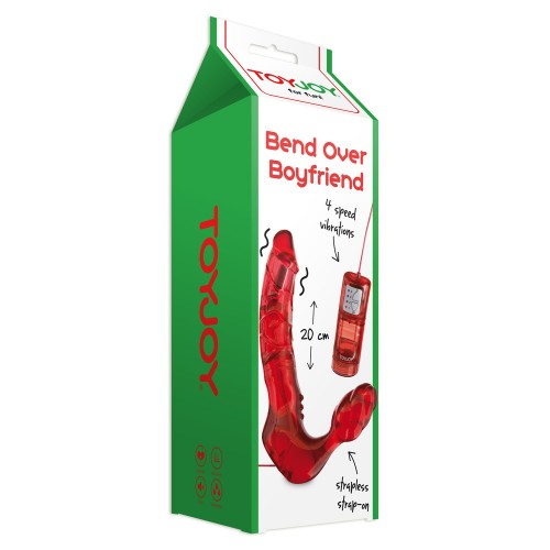 ToyJoy Bend Over Boyfriend Strapless Strap On Red ToyJoy Bend Over Boyfriend Strapless Strap On Red