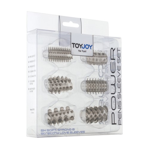 ToyJoy Power Penis Sleeve Set Grey ToyJoy Power Penis Sleeve Set Grey