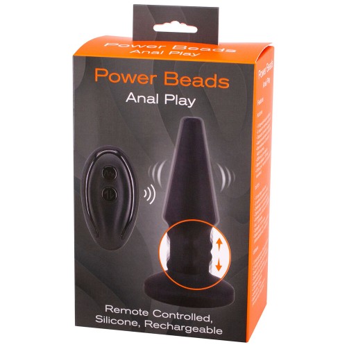 Power Beads Anal Play Rimming And Vibrating Butt Plug Power Beads Anal Play Rimming And Vibrating Butt Plug