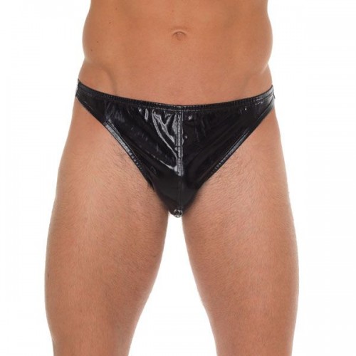 Men Black Shiny GString Men Black Shiny GString