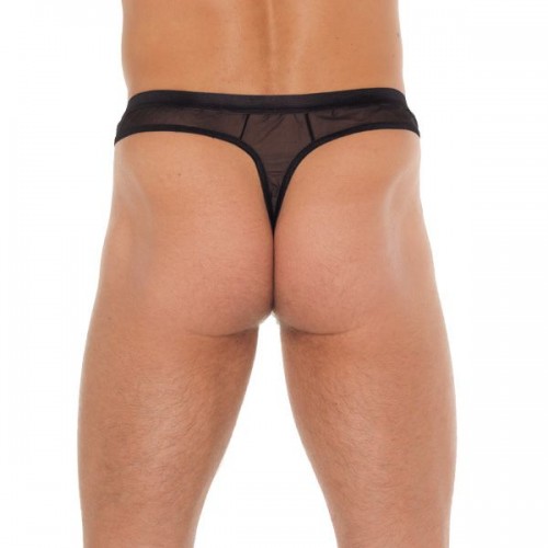 Mens Black Mesh GString Mens Black Mesh GString