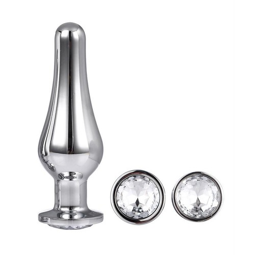 Gleaming Butt Plug Set Silver Gleaming Butt Plug Set Silver