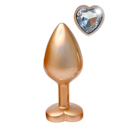 Gleaming Love Pearl Gold Butt Plug Medium Gleaming Love Pearl Gold Butt Plug Medium