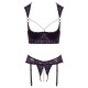 Cupless and Crotchless Bra Set