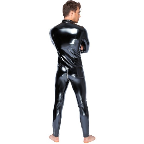 Black Level Vinyl Jumpsuit With Zip Black Black Level Vinyl Jumpsuit With Zip Black