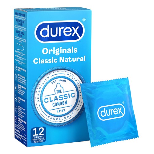 Durex Originals Classic Natural Condoms 12 Pack Durex Originals Classic Natural Condoms 12 Pack