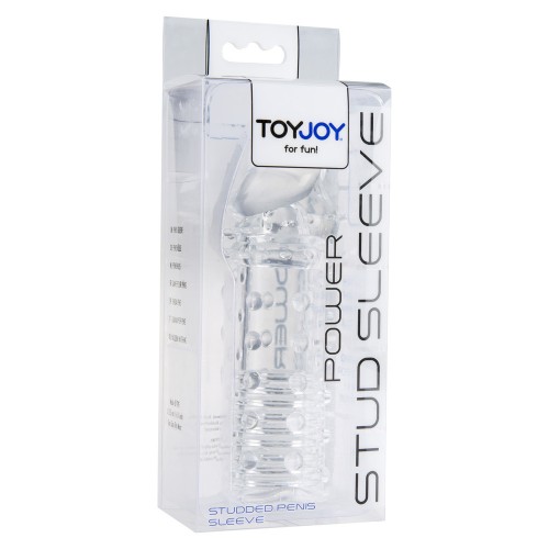 ToyJoy Power Stud Sleeve Clear ToyJoy Power Stud Sleeve Clear