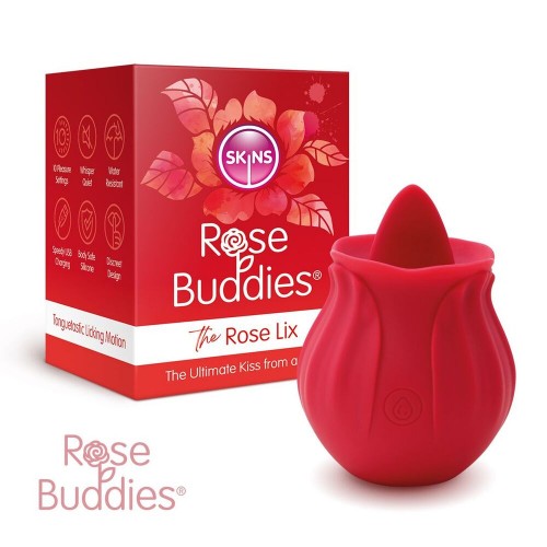 Skins Rose Buddies The Rose Flix Clitoral Massager Red Skins Rose Buddies The Rose Flix Clitoral Massager Red