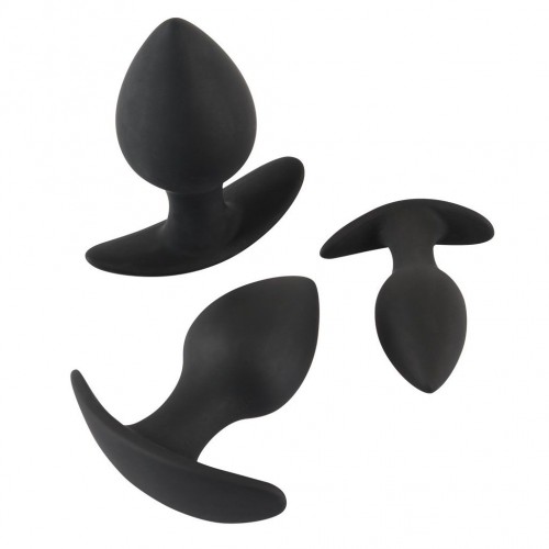 Black Velvet Silicone Three Piece Anal Training Set Black Velvet Silicone Three Piece Anal Training Set