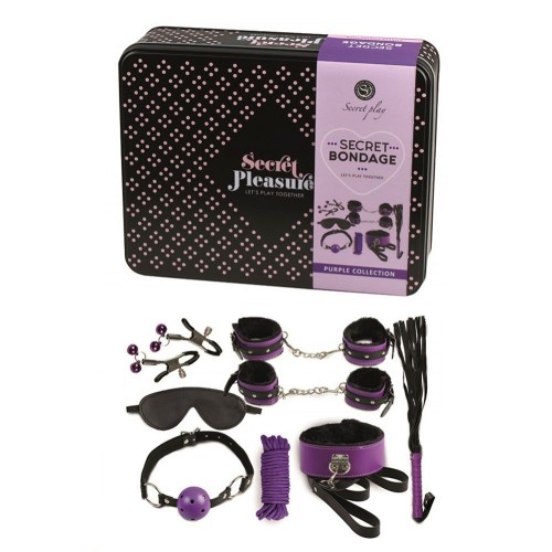 Secret Bondage Kit Black And Purple Collection Secret Bondage Kit Black And Purple Collection