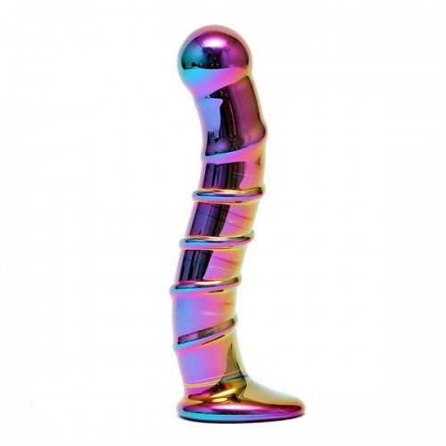 Sensual Multi Coloured Glass Nikita Dildo Sensual Multi Coloured Glass Nikita Dildo