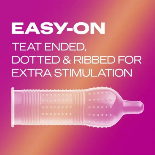 Durex Pleasure Me Ribbed And Dotted Condoms 6 Pack Durex Pleasure Me Ribbed And Dotted Condoms 6 Pack