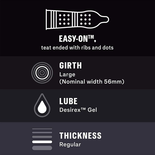 Durex Intense Ribbed And Dotted Condoms 12 Pack Durex Intense Ribbed And Dotted Condoms 12 Pack