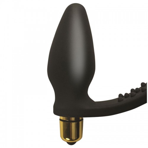 Rocks Off 7 Speed ROZen Cock Ring And Anal Plug Black Rocks Off 7 Speed ROZen Cock Ring And Anal Plug Black