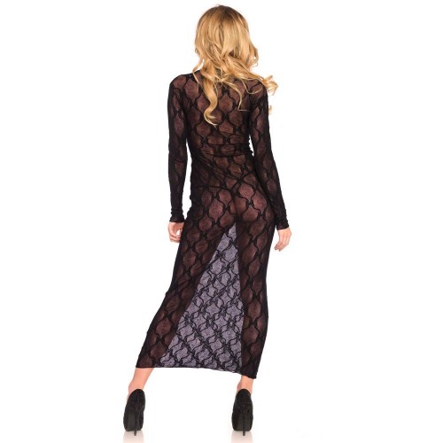 Leg Avenue Long Sleeved Long Dress UK 6 to 12 Leg Avenue Long Sleeved Long Dress UK 6 to 12