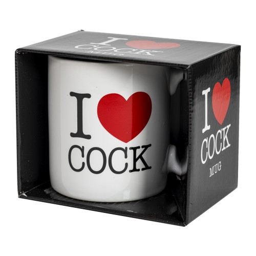 White I Love Cock Mug White I Love Cock Mug