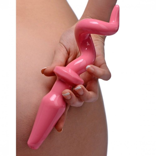 XR Pig Tail Pink Butt Plug XR Pig Tail Pink Butt Plug