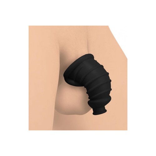 Master Series Dark Chamber Silicone Chastitys Cage Master Series Dark Chamber Silicone Chastitys Cage