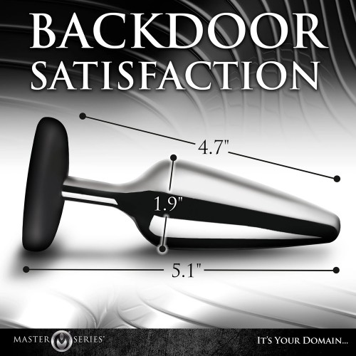 Master Series Butt Slut Metal and Silicone Butt Plug Master Series Butt Slut Metal and Silicone Butt Plug