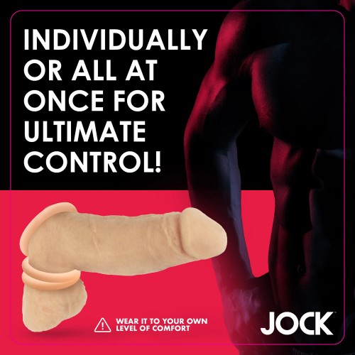 Jock Discreet Silicone Cock Ring Set Jock Discreet Silicone Cock Ring Set