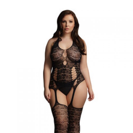 Le Desir Lace Suspender Bodystocking UK 14 to 20