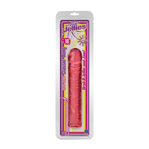 Classic 10 Inch Pink Jelly Dong Classic 10 Inch Pink Jelly Dong