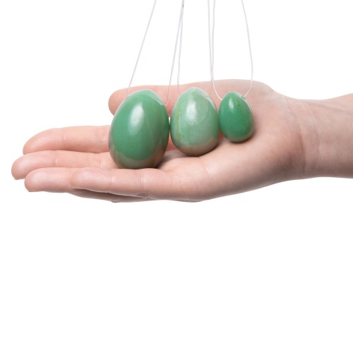La Gemmes Yoni Egg Set Jade La Gemmes Yoni Egg Set Jade