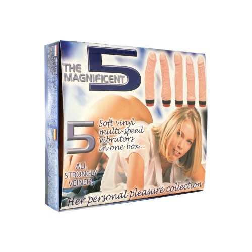 The Magnificent 5 Multi Speed Vibrator Set The Magnificent 5 Multi Speed Vibrator Set
