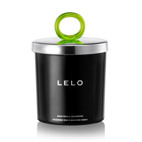 Lelo Snow Pear And Cedarwood Flickering Touch Massage Candle Lelo Snow Pear And Cedarwood Flickering Touch Massage Candle