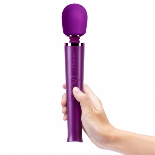 Le Wand Petite Rechargeable Vibrating Massager Dark Cherry Le Wand Petite Rechargeable Vibrating Massager Dark Cherry