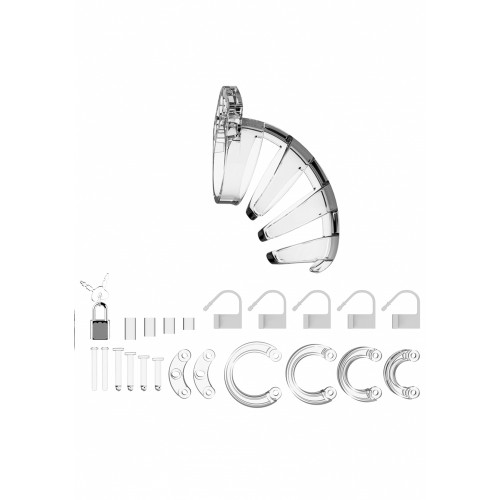 Man Cage 02 Male 3.5 Inch Clear Chastity Cage Man Cage 02 Male 3.5 Inch Clear Chastity Cage