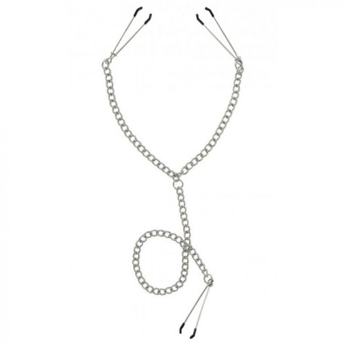 Master Series Nipple To Clit Tweezer Clamp Set Master Series Nipple To Clit Tweezer Clamp Set