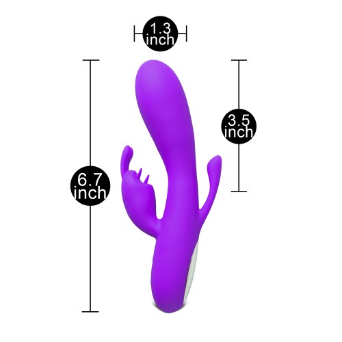 Double Bunny 12 speed Silicone Vibe Purple Double Bunny 12 speed Silicone Vibe Purple