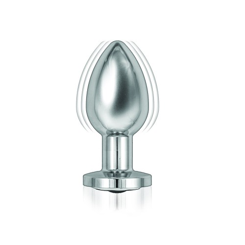 Ass Sation Remote Vibrating Butt Plug Silver Ass Sation Remote Vibrating Butt Plug Silver