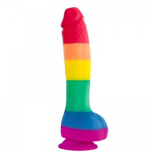 Colours Pride Edition 8 Inch Realistic Silicone Dildo With Balls Colours Pride Edition 8 Inch Realistic Silicone Dildo With Balls