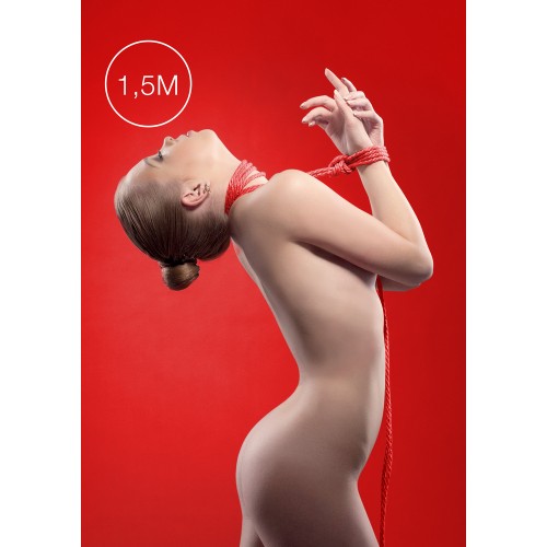 Ouch 1.5 Meters Kinbaku Mini Rope Red Ouch 1.5 Meters Kinbaku Mini Rope Red