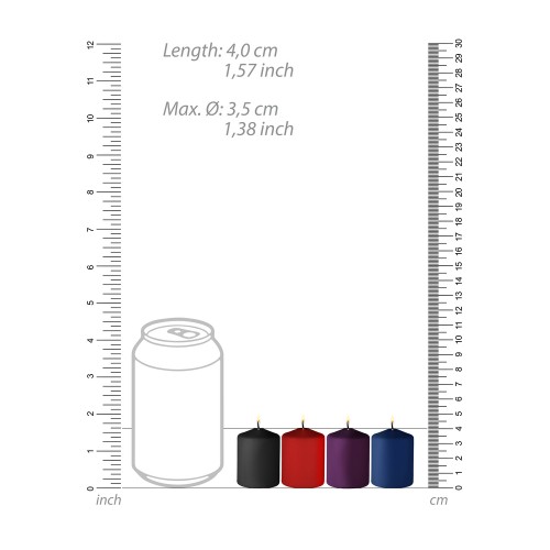 Ouch 4 Pack Of Mixed Scented Tease Candles Ouch 4 Pack Of Mixed Scented Tease Candles