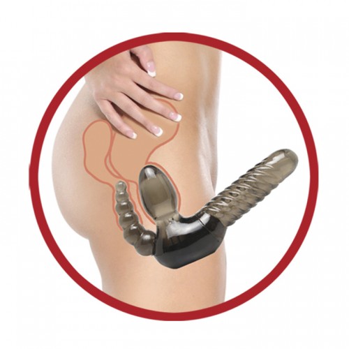 Fetish Fantasy Series Strapless Dildo Strap On With Anal Beads Fetish Fantasy Series Strapless Dildo Strap On With Anal Beads