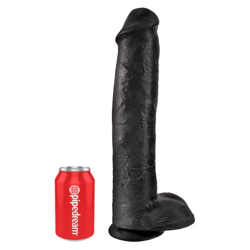 King Cock 15 Inch Cock with Balls Black King Cock 15 Inch Cock with Balls Black