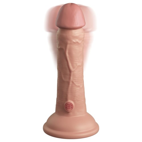 King Cock Elite 6 Inch Dual Density Vibrating Cock Flesh Pink King Cock Elite 6 Inch Dual Density Vibrating Cock Flesh Pink